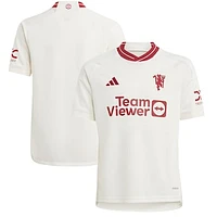 Youth adidas  White Manchester United 2023/24 Third Replica Jersey