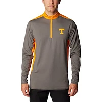 Men's Columbia Gray Tennessee Volunteers Tech Trail™ Omni-Shade Quarter-Zip Top