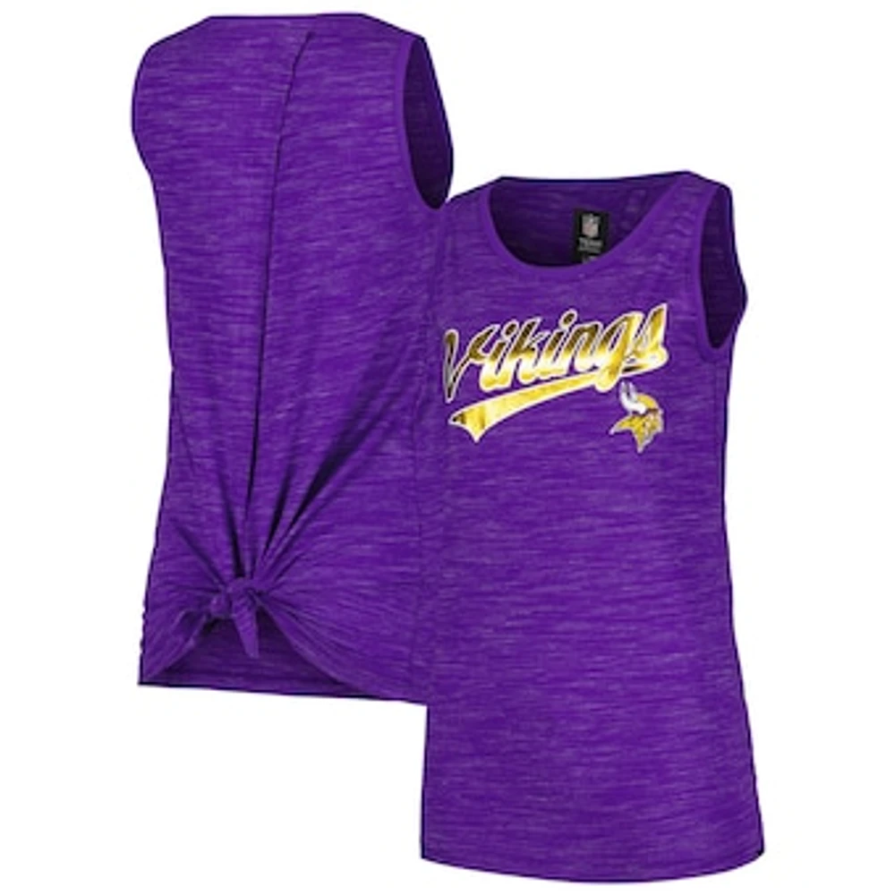 Women's New Era  Purple Minnesota Vikings Space Dye Active Tank Top