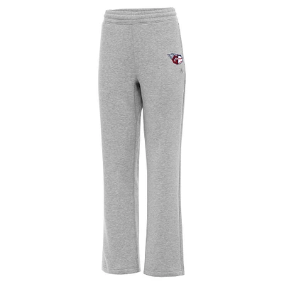 Women's Antigua  Heather Gray Cleveland Guardians Victory Sweatpants