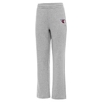 Women's Antigua  Heather Gray Cleveland Guardians Victory Sweatpants