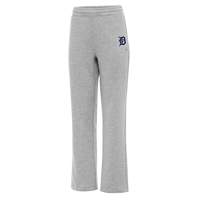 Women's Antigua  Heather Gray Detroit Tigers Victory Sweatpants