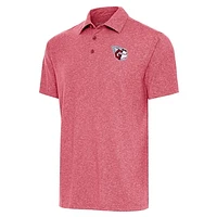 Men's Antigua  Heather Red Cleveland Guardians Par Polo