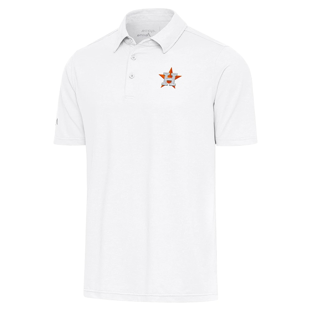 Men's Antigua White Houston Astros Par Polo