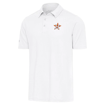 Men's Antigua  White Houston Astros Par Polo
