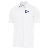 Men's Antigua  White Kansas City Royals Par Polo