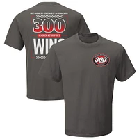 Men's Hendrick Motorsports Team Collection  Charcoal 300 Wins T-Shirt