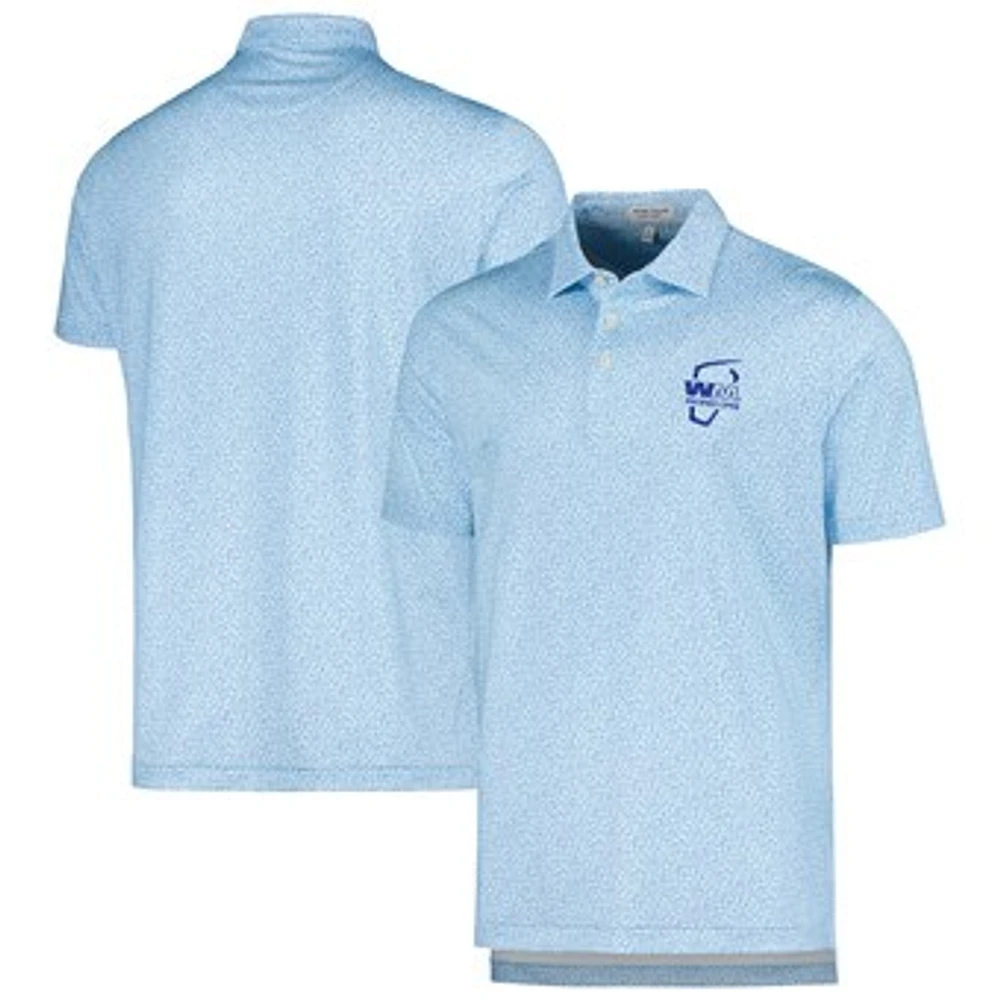 Men's Peter Millar Light Blue WM Phoenix Open Lizard King Polo