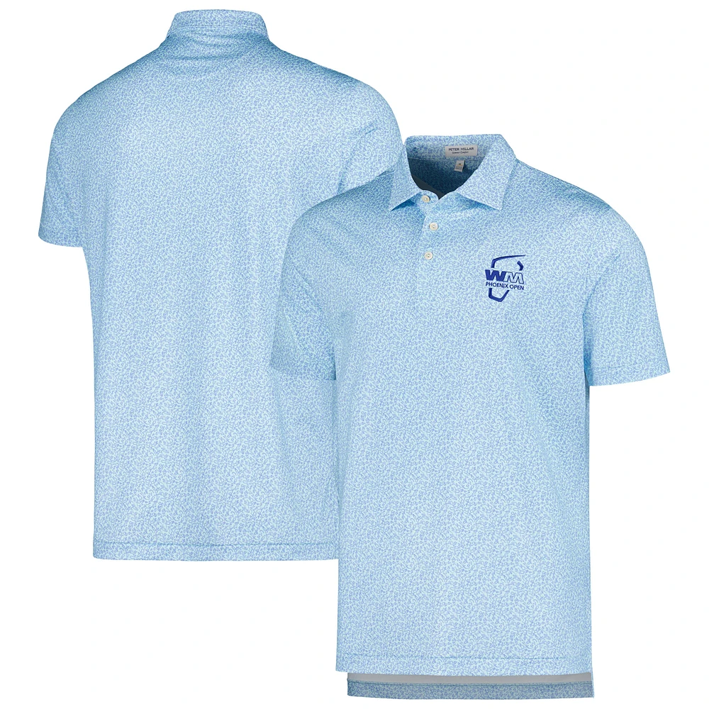 Men's Peter Millar Light Blue WM Phoenix Open Lizard King Polo