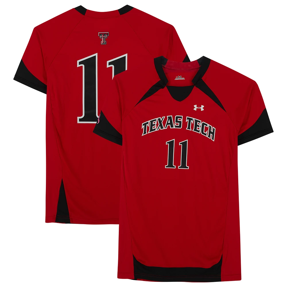 Texas Tech Red Raiders Team-Issued #11 Red Jersey from the Athletics Program