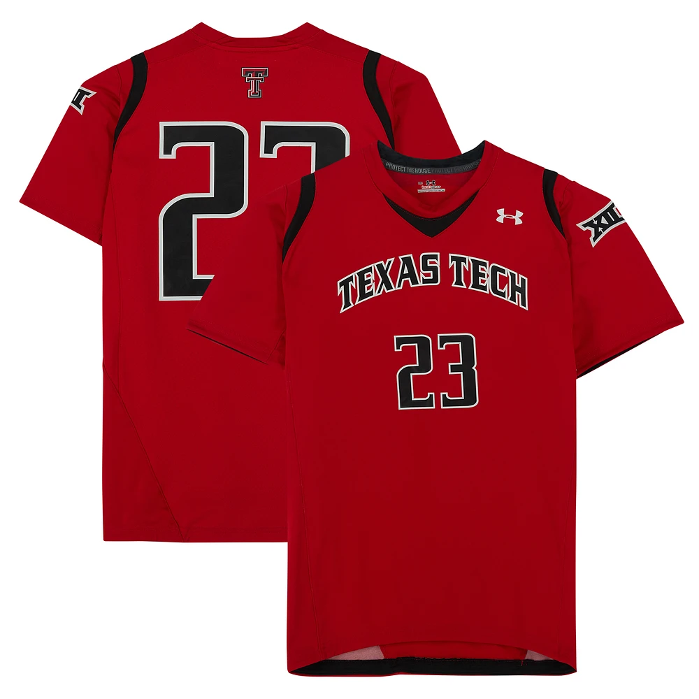 Texas Tech Red Raiders Team-Issued #23 Red Jersey from the Athletics Program