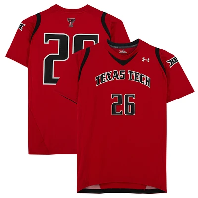 Texas Tech Red Raiders Team-Issued #26 Red Jersey from the Athletics Program