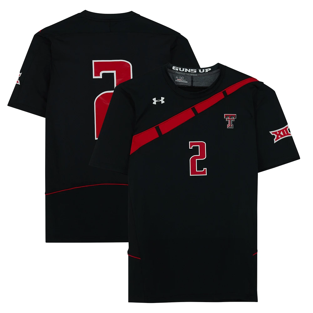 Texas Tech Red Raiders Team-Issued #2 Black Jersey from the Athletics Program