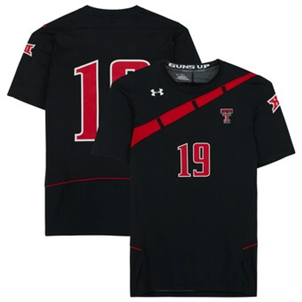 Texas Tech Red Raiders Team-Issued #19 Black Jersey from the Athletics Program