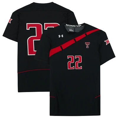 Texas Tech Red Raiders Team-Issued #22 Black Jersey from the Athletics Program
