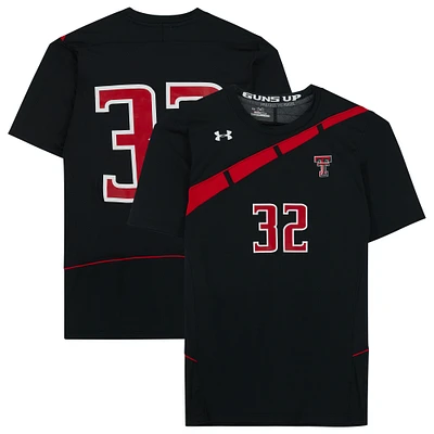 Texas Tech Red Raiders Team-Issued #32 Black Jersey from the Athletics Program