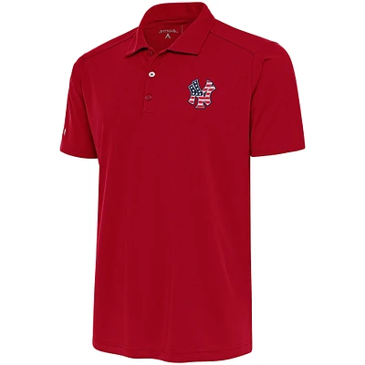Men's Antigua  Red New York Yankees Patriotic Tribute Polo