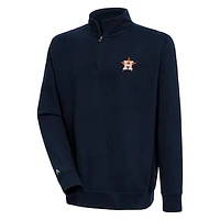 Men's Antigua  Navy Houston Astros Victory Quarter-Zip Pullover Top