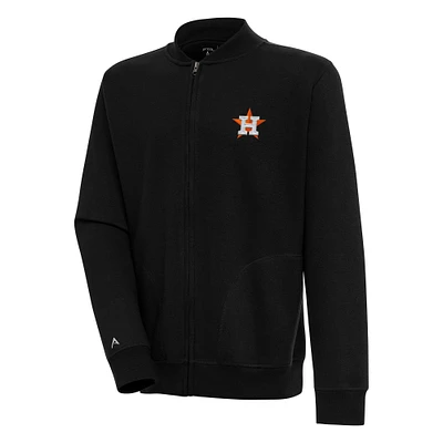 Men's Antigua  Black Houston Astros Victory Full-Zip Jacket