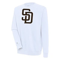 Men's Antigua  White San Diego Padres Victory Pullover Sweatshirt