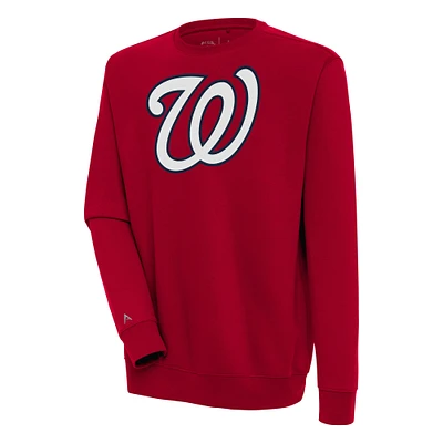 Men's Antigua  Red Washington Nationals Victory Pullover Sweatshirt