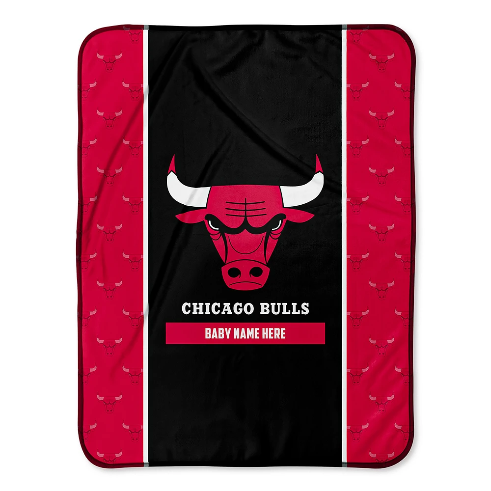Chicago Bulls 30" x 40" Personalized Baby Blanket