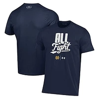 Men's Under Armour Navy Notre Dame Fighting Irish All Fight T-Shirt