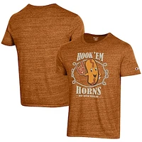 Men's Champion Texas Orange Longhorns Red River Rivalry Tri-Blend T-Shirt
