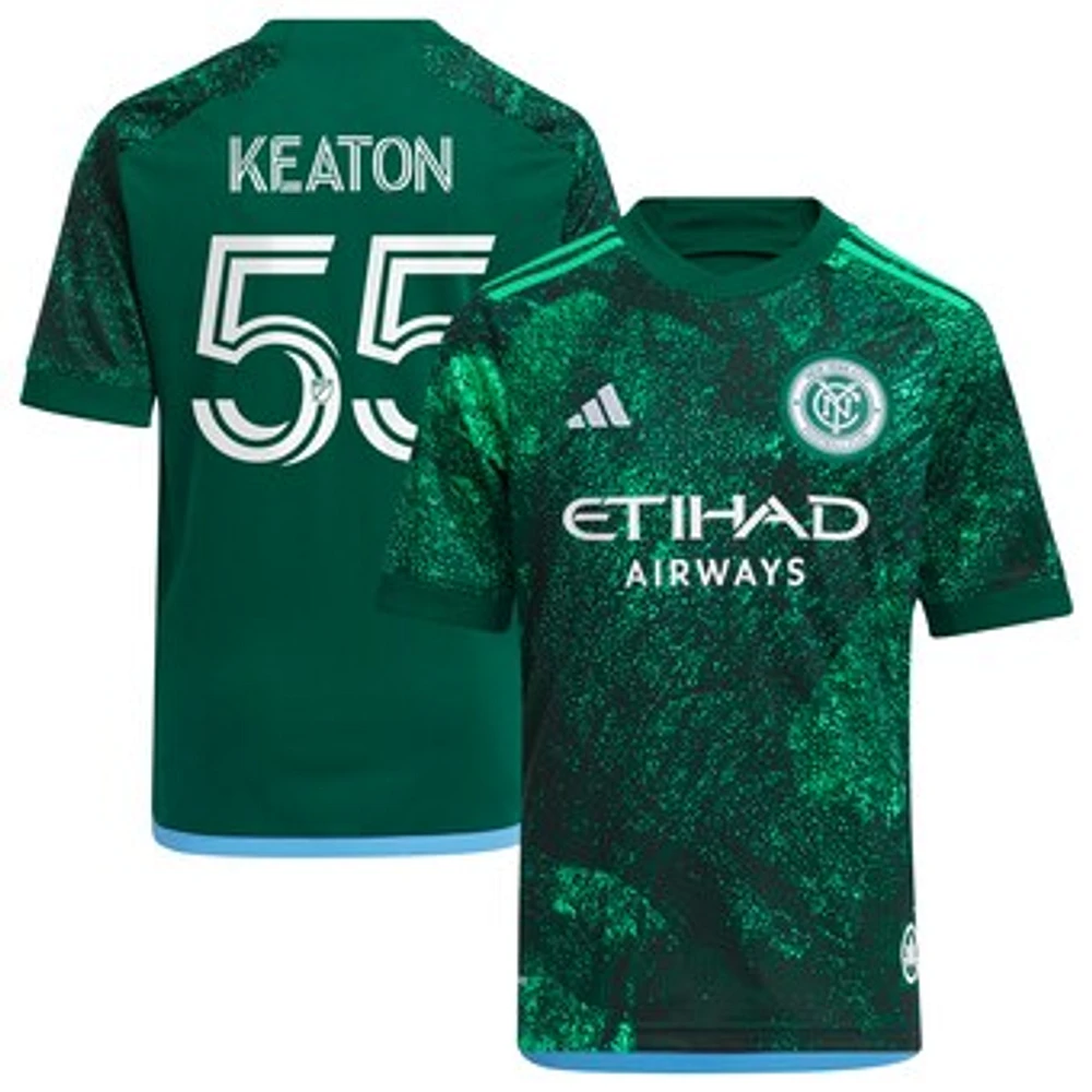 Youth adidas Keaton Parks Green New York City FC 2023 The Parks Replica Player Jersey