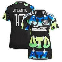 Women's adidas Atlanta Supporters Black United FC 2023 The 404 Replica Player Jersey