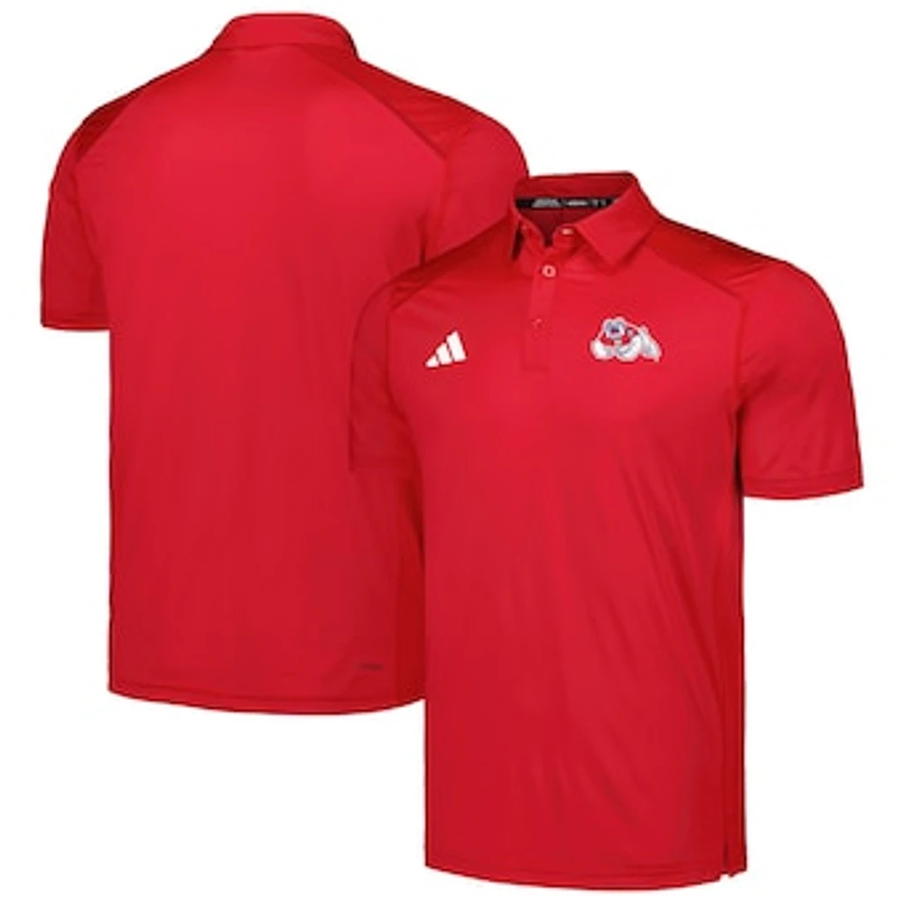 Men's adidas Red Fresno State Bulldogs Classic AEROREADY Polo