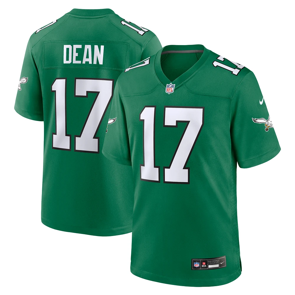 Men's Nike Nakobe Dean Kelly Green Philadelphia Eagles Alternate Game Jersey