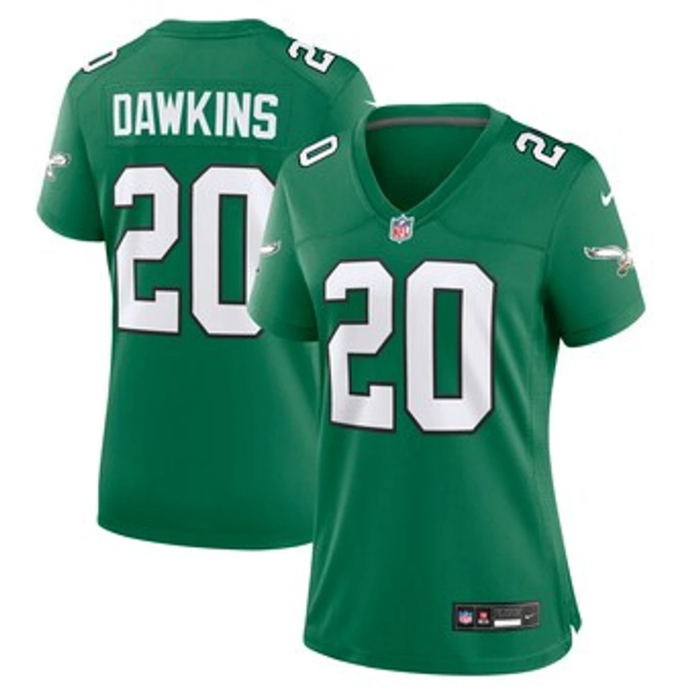 Women's Nike Brian Dawkins Kelly Green Philadelphia Eagles Alternate Game Jersey