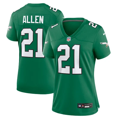 Women's Nike Eric Allen Kelly Green Philadelphia Eagles Alternate Game Jersey