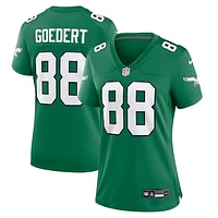 Women's Nike Dallas Goedert Kelly Green Philadelphia Eagles Alternate Game Jersey