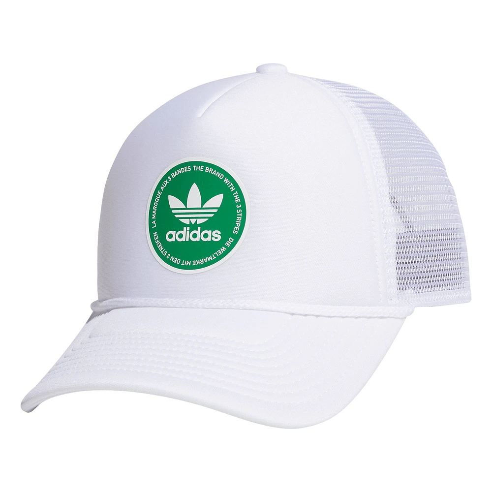 Unisex White adidas Originals Dispatch 2.0 Trucker Adjustable Hat