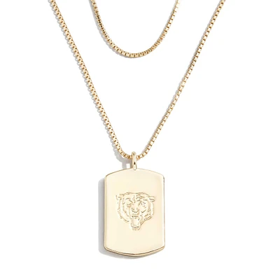 WEAR by Erin Andrews x Baublebar Chicago Bears Gold Dog Tag Necklace