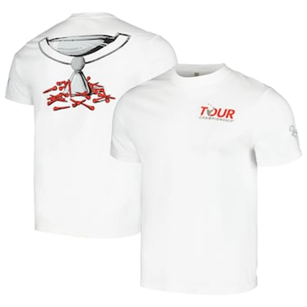 Men's Barstool Golf  White TOUR Championship Trophy T-Shirt