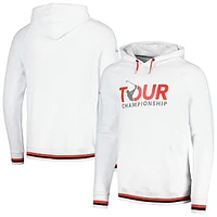 Men's Barstool Golf White TOUR Championship Raglan Pullover Hoodie