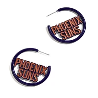 BaubleBar Phoenix Suns Enamel Hoop Earrings