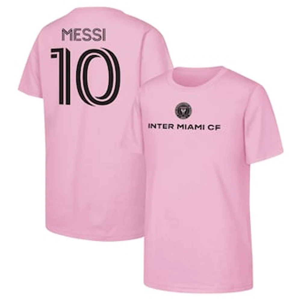 Preschool Lionel Messi Inter Miami CF Name & Number T-Shirt