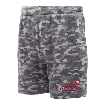 Men's Concepts Sport  Charcoal San Francisco 49ers Biscayne Camo Shorts