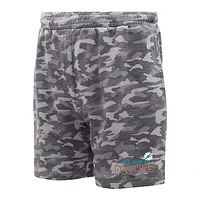 Men's Concepts Sport  Charcoal Miami Dolphins Biscayne Camo Shorts