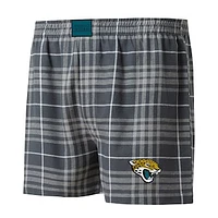 Men's Concepts Sport Charcoal/Gray Jacksonville Jaguars Concord Flannel Boxers