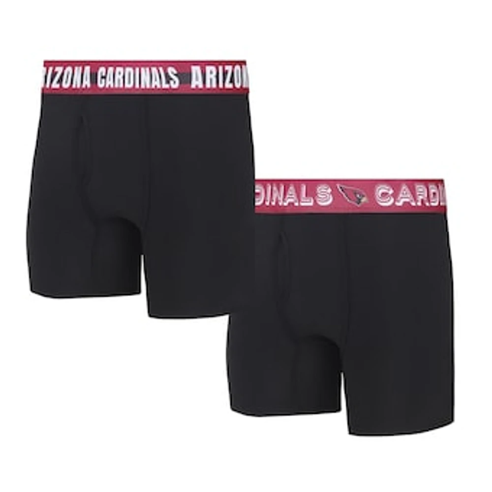 Men's Concepts Sport Arizona Cardinals Gauge Knit Boxer Brief Two-Pack