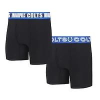 Men's Concepts Sport Indianapolis Colts Gauge Knit Boxer Brief Two-Pack