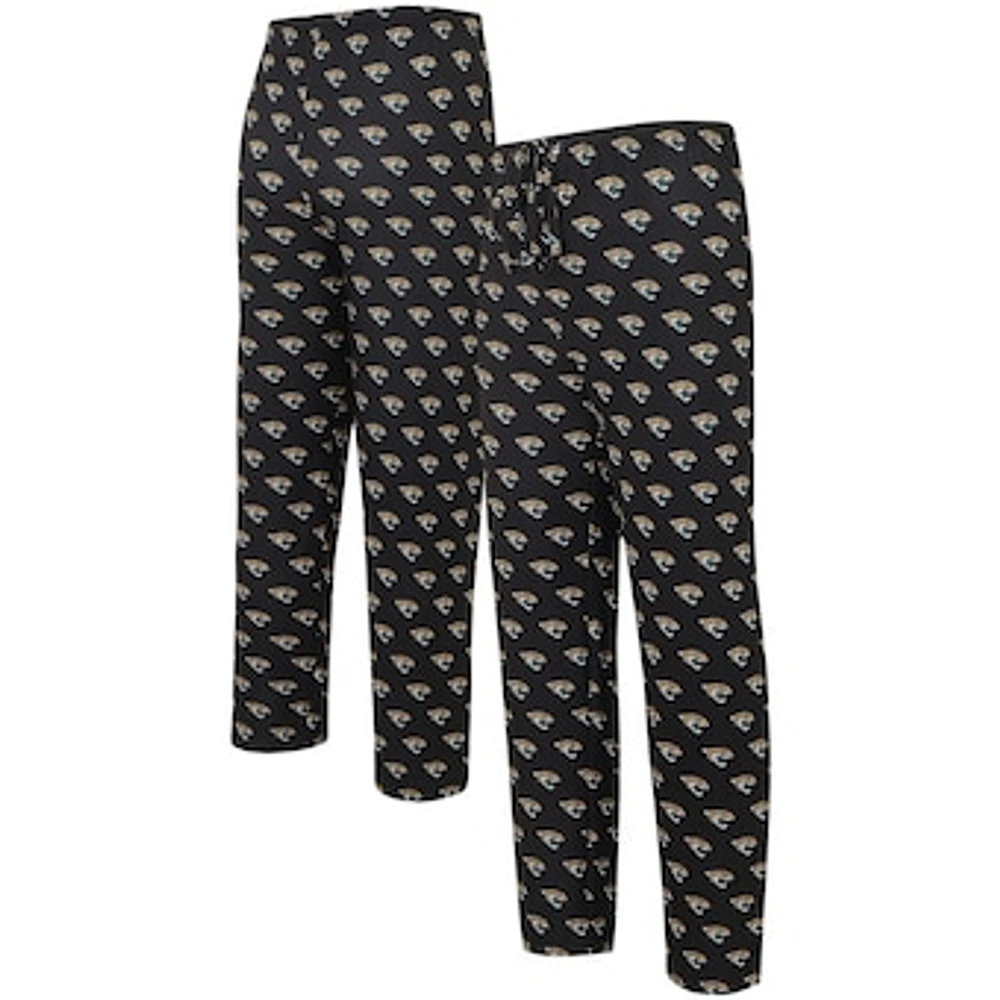 Men's Concepts Sport Black Jacksonville Jaguars Gauge Allover Print Knit Pants