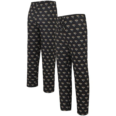 Men's Concepts Sport Black Jacksonville Jaguars Gauge Allover Print Knit Pants