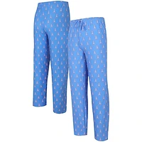 Men's Concepts Sport  Light Blue Houston Oilers Gauge Throwback Allover Print Knit Pants