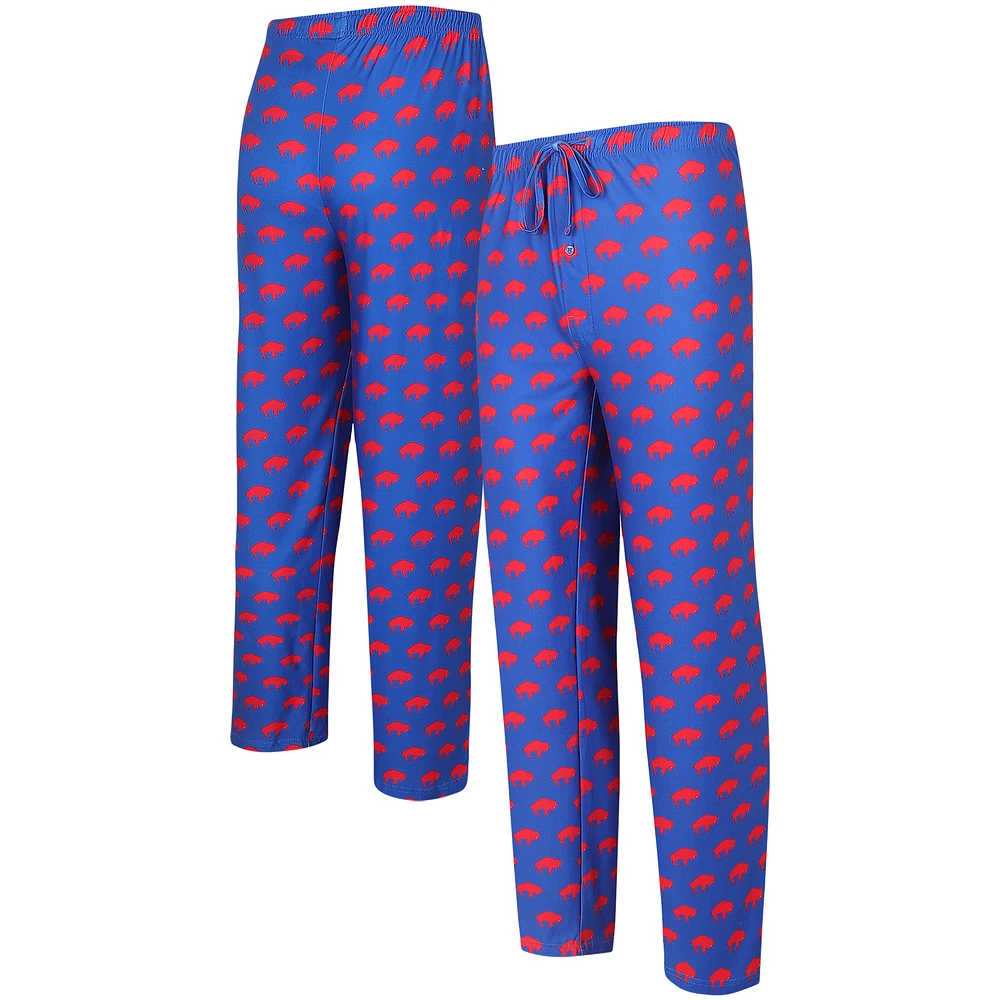 Men's Concepts Sport  Royal Buffalo Bills Gauge Throwback Allover Print Knit Pants